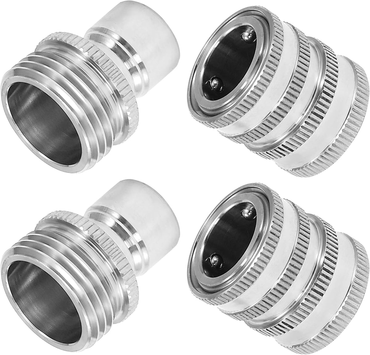 💧Stainless Steel Garden Hose Quick Connect Fittings Set