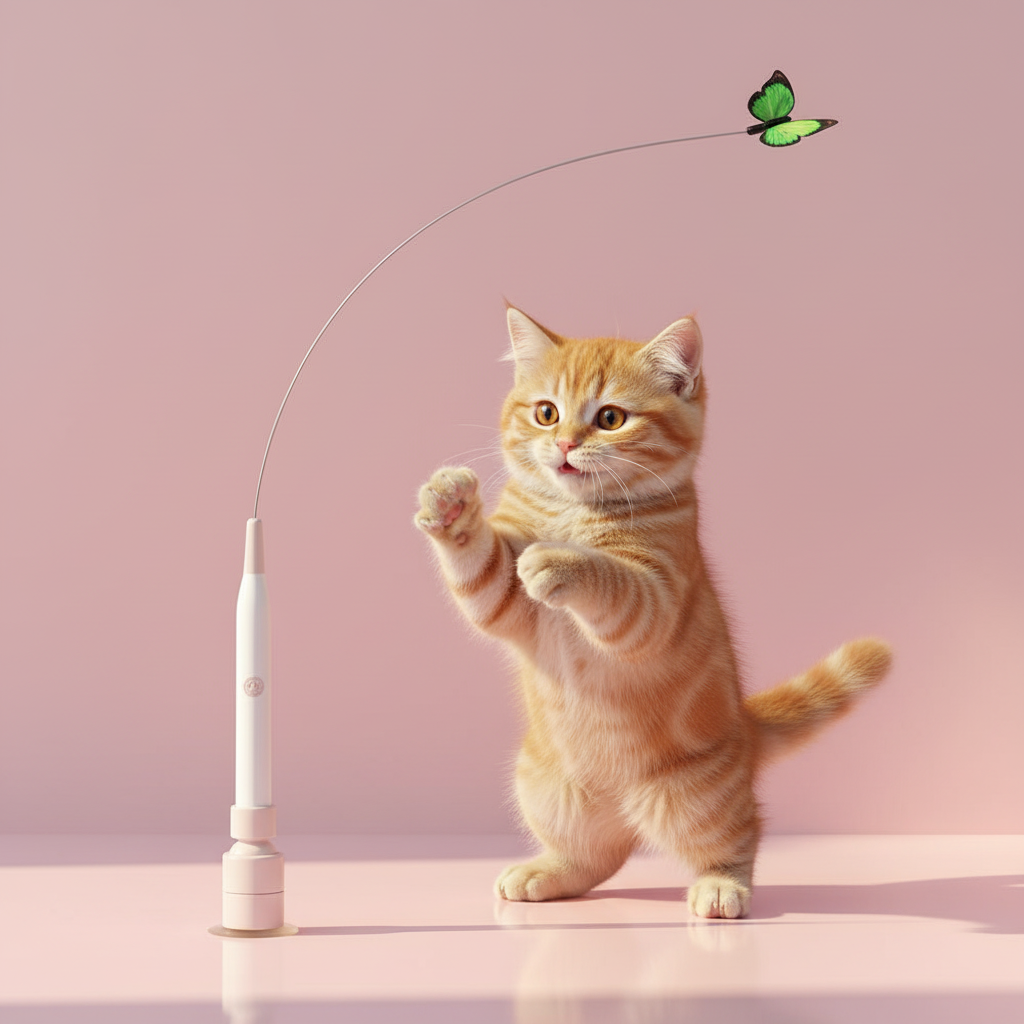 Interactive Butterfly Cat Teaser