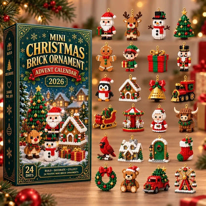 ⏳ Last day to save 49% – 🎄24-Piece Christmas Ornament Advent Calendar