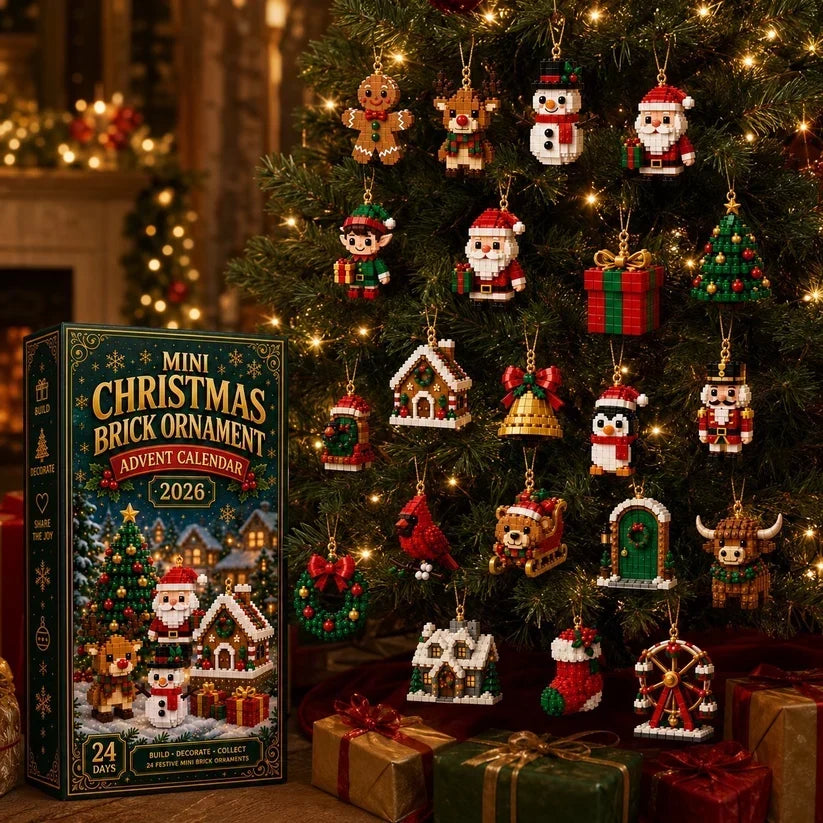 ⏳ Last day to save 49% – 🎄24-Piece Christmas Ornament Advent Calendar
