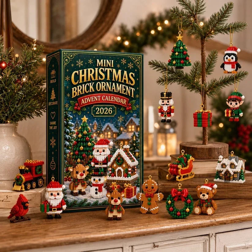 ⏳ Last day to save 49% – 🎄24-Piece Christmas Ornament Advent Calendar