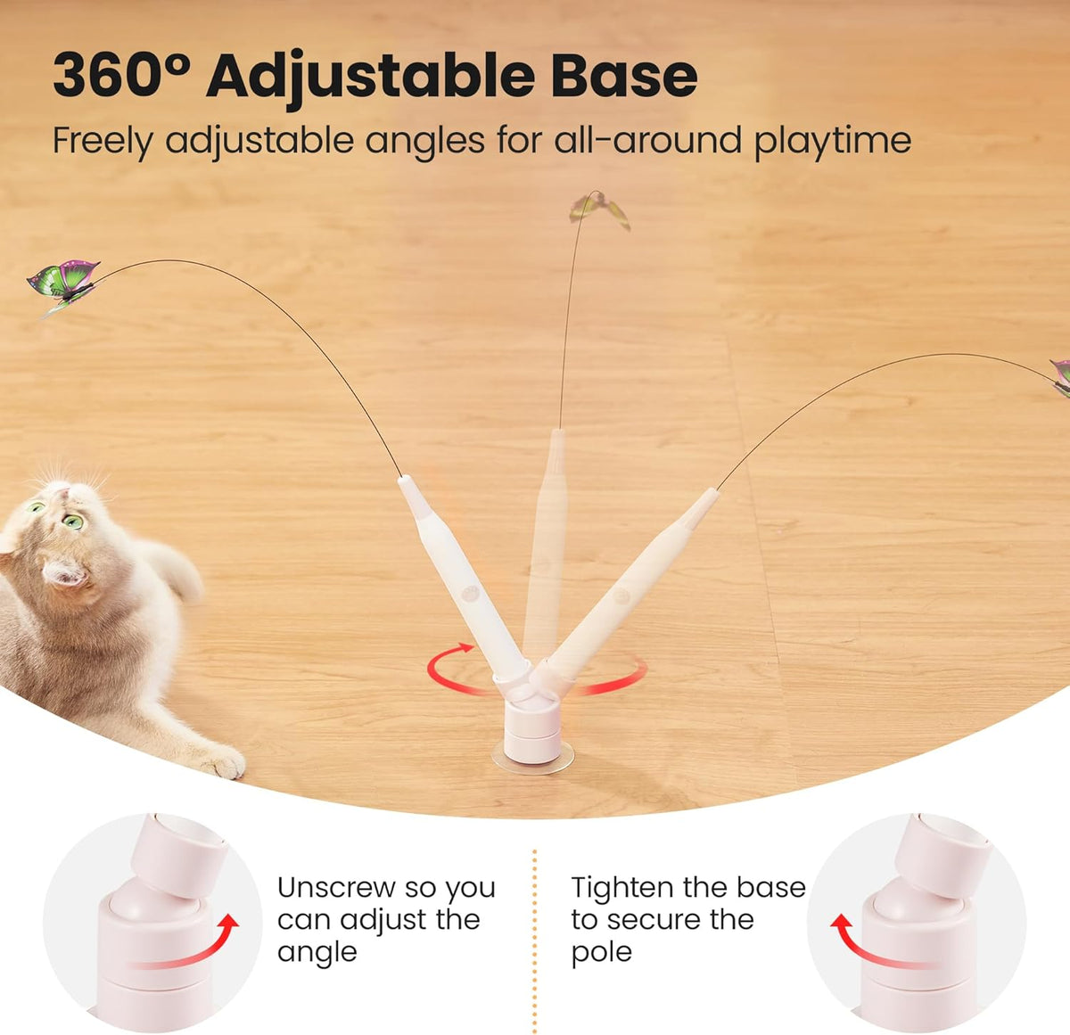 Interactive Butterfly Cat Teaser