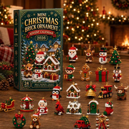 ⏳ Last day to save 49% – 🎄24-Piece Christmas Ornament Advent Calendar