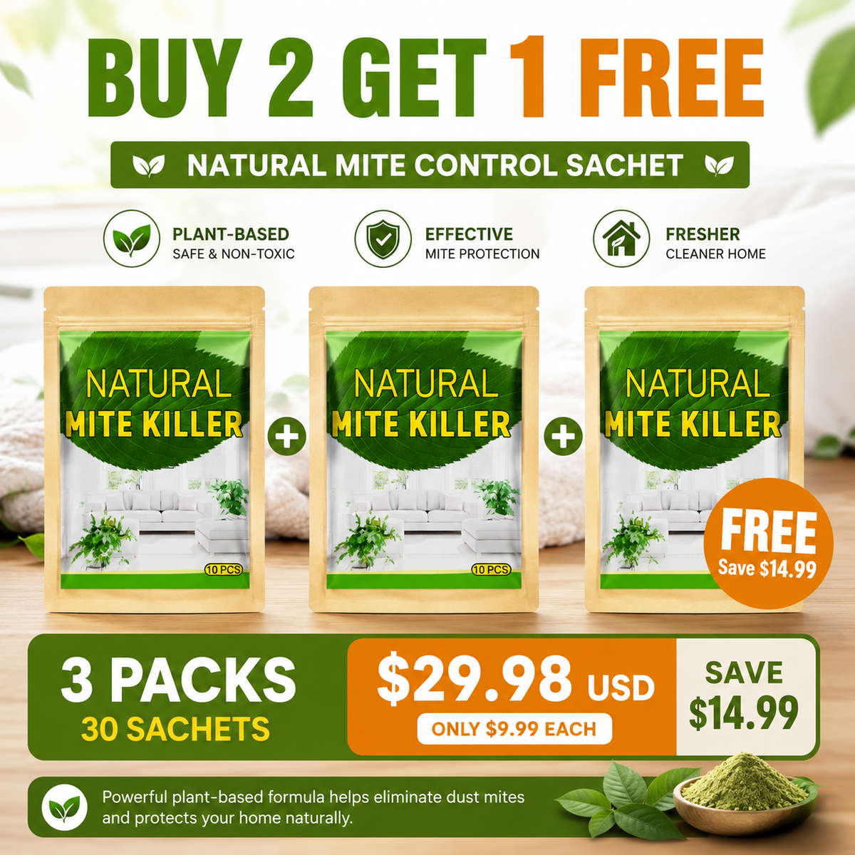 🔥Hot Sale 50% OFF🔥 Natural Mite Control Sachet