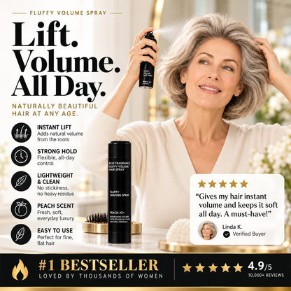 💁 LIMITED-TIME 50% OFF! Fluffy Hair Shaping Spray, Long Lasting Peach Scent Volumizing Hair Mist for All-Day Hold