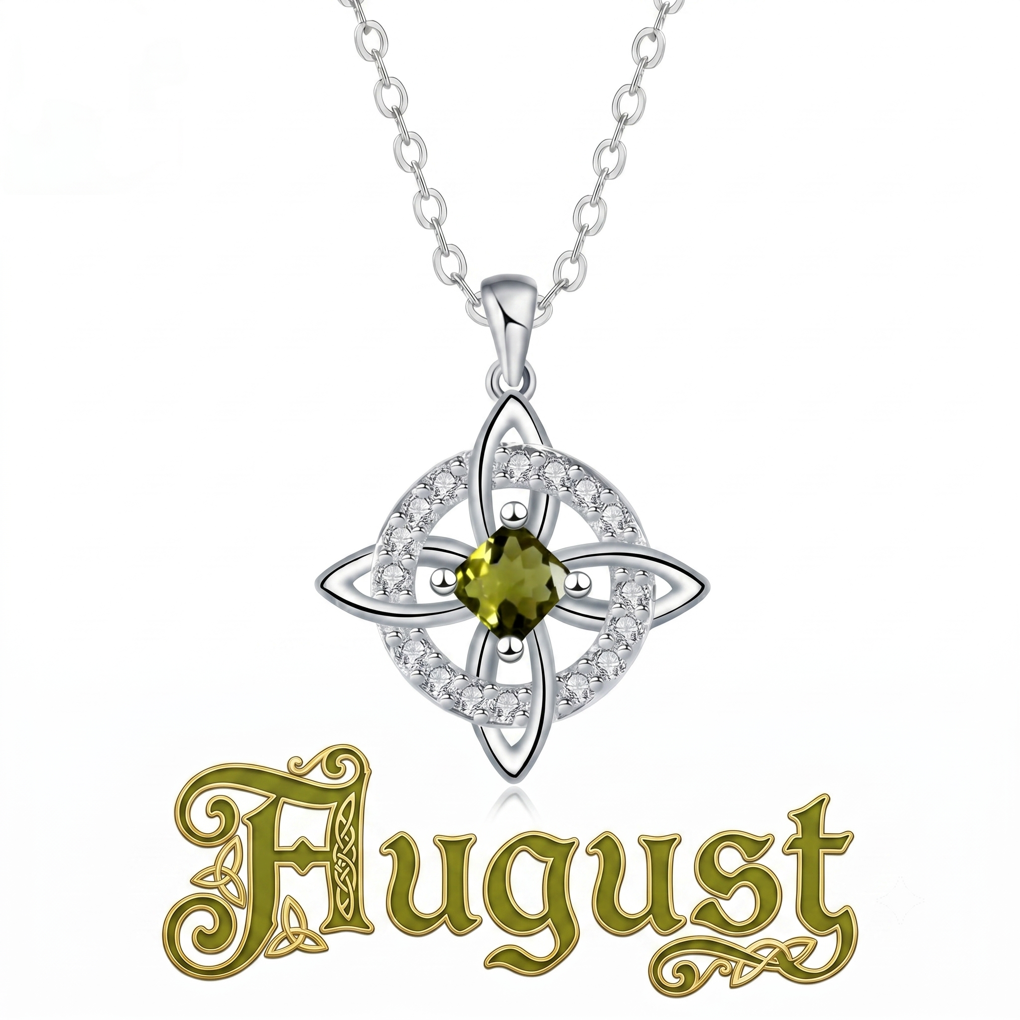 August / Peridot Crystal