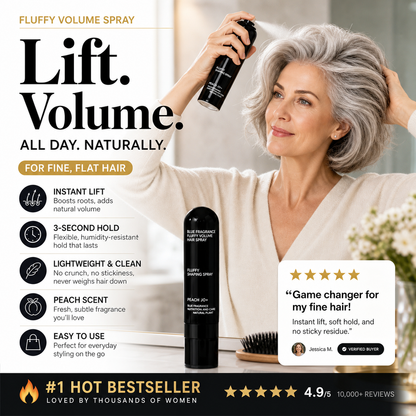 💁 50% OFF LIMITED TIME — Fluffy Hair Volumizing Spray with Long-Lasting Hold & Fresh Peach Scent